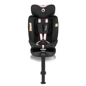 Front view of Lionelo Navy i-Size 360° car seat, adjustable headrest and harness - Lionelo Car Seat