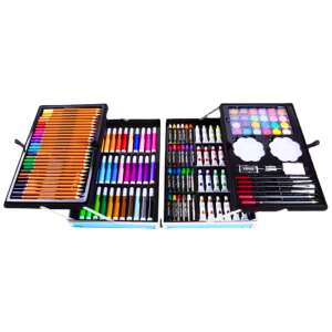 Művészeti készlet egy bőröndben egyszarvú kékkel, 150 darab 20391