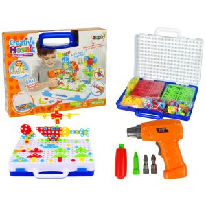 Kreatív mozaik puzzle 4in1 csavarhúzó 237 darabos puzzle 9843