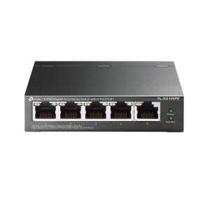 TP-Link TL-SG105PE 5-портов Gigabit Easy Smart Switch с 4-портов PoE+ преден изглед - TP-Link Превключвател