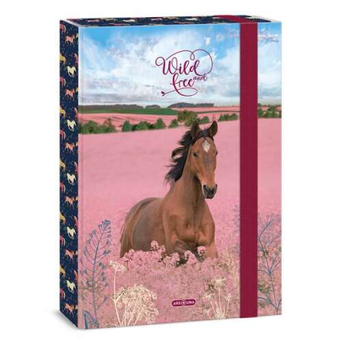 Ars Una Wild and Free A4-es füzetbox lovas mintával