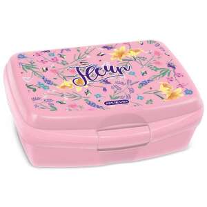 Ars Una Fleur rózsaszín uzsonnásdoboz virágmintával - Ars Una