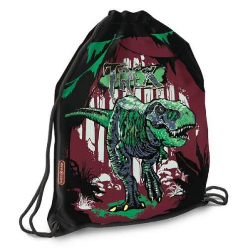 Ars Una T-Rex dinoszauruszos tornazsák, fekete zöld dinoszaurusz mintával - Tornazsák
