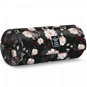 Ars Una Flowery Black virágos mintás feltekerhető tolltartó - Ars Una