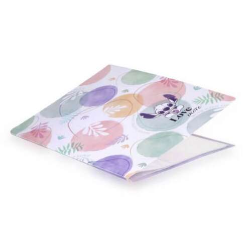 Lilo és Stitch A4 mappa 20 genothermmel, pasztell színek, I love more mintával