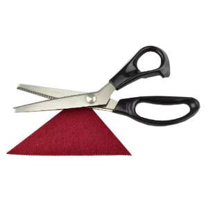 Cikk-cakk vágó olló - fém - 3 mm háromszöges