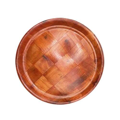 Fa tálca, 32,5 cm átmérőjű, tálaló tálca, dekoratív tálca