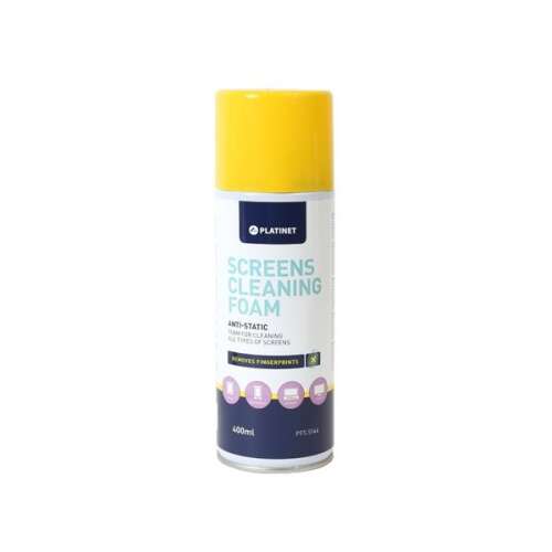 Platinet Screens Cleaning Foam, 400ml, anti-static, removes fingerprints, for cleaning all types of screens