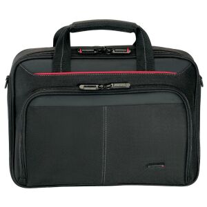 Targus CN31 Classic 15-16 inch black laptop bag, front view - Laptop Bag and Case