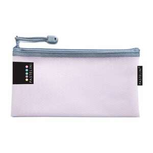 Pastelini cipzáras PVC tasak, pasztell rózsaszín, 23x12 cm - Pastelini