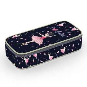 OXY BAG I Love Ballet ceruzatartó balerina mintával, sötétkék rózsaszín és lila részletekkel - Oxybag