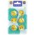 Starpak Smiley arc mágnesek, 6 darabos készlet csomagolásban, közelkép