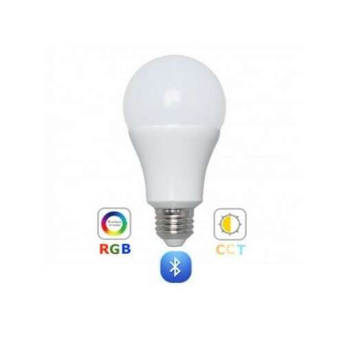 LEDISSIMO SMA RGB-CCT Okos LED Izzó, E27 foglalat, 9 Watt, Dimmelhető, Bluetooth vezérlés, Színváltó, Fehér fény állítható