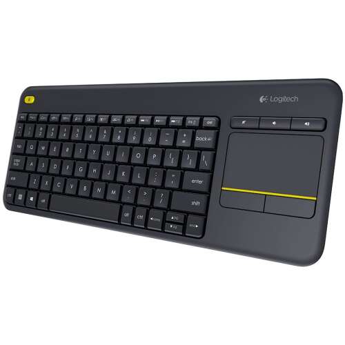 Tastatură wireless Logitech K400 Plus cu touchpad, negru