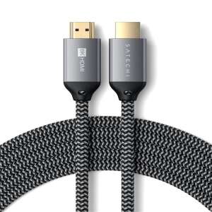 Satechi 8K Ultra High Speed HDMI kábel, 2 méter, fonott, szürke - Satechi