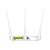 Tenda F3 wireless router, white, back view, ports and antennas