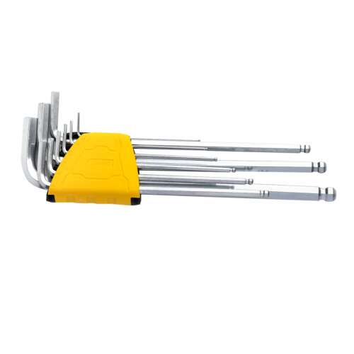 Deli Tools EDL3090 Sada imbusových kľúčov, 1,5-10 mm (strieborná) 40394060