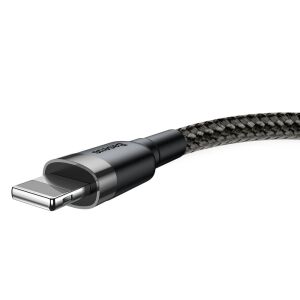 Close-up of Baseus Cafule Lightning connector - Lightning Cable