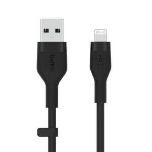 Cablu Belkin Boost Charge Flex USB-A la Lightning, negru, 1 metru - Belkin Cabluri USB