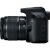Side view of Canon EOS 2000D DSLR camera with 18-55mm lens