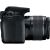 Side view of Canon EOS 2000D DSLR camera with 18-55mm lens