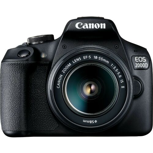 Canon EOS 2000D DSLR camera with EF-S 18-55mm lens