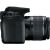 Side view of Canon EOS 2000D DSLR camera with 18-55mm lens