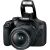 Canon EOS 2000D DSLR camera with pop-up flash and EF-S 18-55mm lens