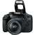 Canon EOS 2000D DSLR camera with 18-55mm lens and flash