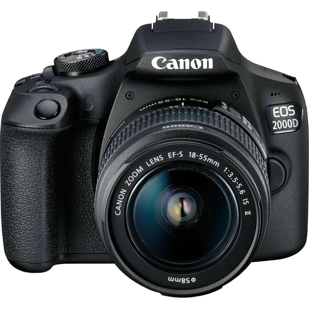 Canon eos 2000d bk 18-55 is ii eu26 slr fényképezőgép készlet 24,...