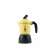 Bialetti Orzo Express mokkafőző, sárga és fekete, ferde nézet
