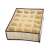 Beige drawer organizer with 20 compartments for socks and underwear