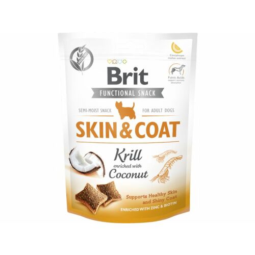 Brit Care Krill Coconut Recompense pentru câini Piele și Blană, gustare semi-umedă pentru o piele sănătoasă și o blană strălucitoare