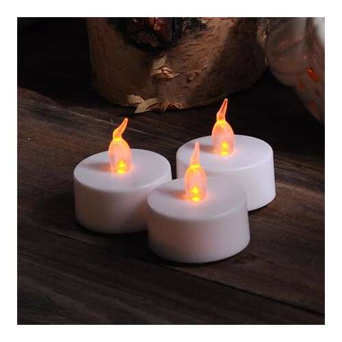 3 db LED mécses szett, villogó lánghatással, elemmel működő, tökéletes hangulatot teremt