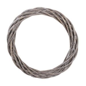 Fűzkoszorú - Dekorációs Koszorú - Szürke - 35 cm