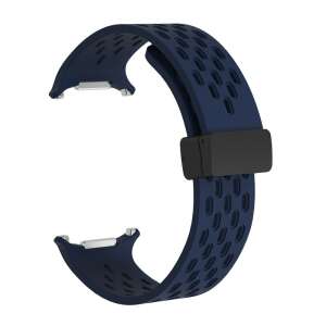 Galaxy Watch Ultra 24mm kék szilikon óraszíj mágneses zárral - Cellect