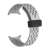 Szary perforowany magnetyczny pasek silikonowy do zegarka 24mm