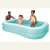 Family enjoying Intex inflatable pool, 229 x 147 x 46 cm, blue and white