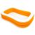 Intex rectangular inflatable pool, orange and white