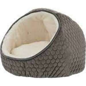 Trixie Livia Cave plüss macskaágy, szürke és krém színben, Ø45x33cm - Macska fekhely