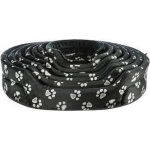 Trixie Jimmy macska fekhely, fekete, mancsos mintával, ovális alakú, 45x35cm - Trixie