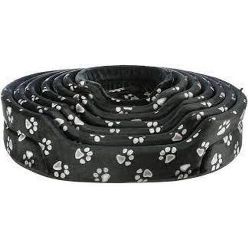 Trixie Jimmy macska fekhely, fekete, mancsos mintával, ovális alakú, 45x35cm