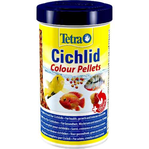 Tetra Cichlid Colour Pellets hal táplálék cichlideknek, 500ml