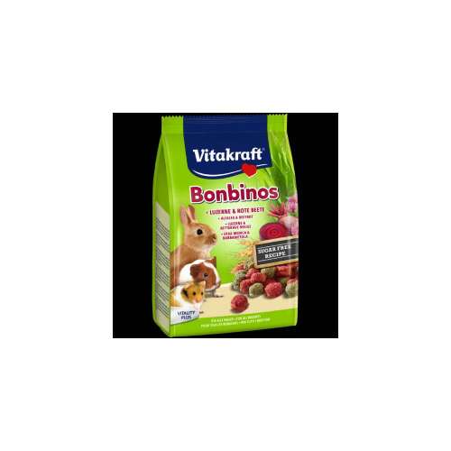 Vitakraft Bonbinos snack (lucerna,cékla) - kiegészítő eleség kistestű rágcsálóknak (40g)