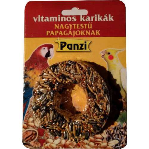 Panzi vitaminos karika nagytestű papagájoknak, 70g