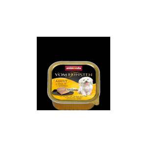 Animonda Vom Feinsten Gourmet Adult nedves kutyaeledel marhával, tojással és sonkával 150g-os alutálkában - Animonda