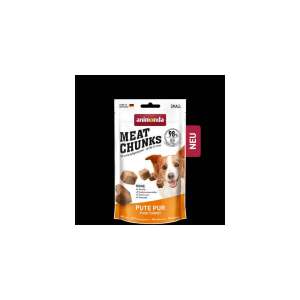 Animonda Meat Chunks Tiszta Pulyka Kutya Jutalomfalatok, 98% Hús, Gabona Nélkül, Levegőn Szárított, 60g - Animonda