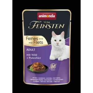 Animonda Vom Feinsten Adult nedves macskaeledel vadkannal és pulykamellfilével, 85g tasak - Animonda