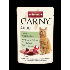 Animonda Carny Adult Kurczak i Królik Karma dla Kota w Saszetce - Karma dla kotów