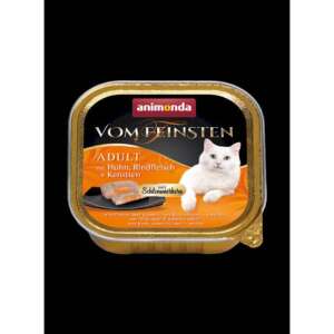 Animonda Vom Feinsten Adult No Grain nedves macskaeledel csirkével és marhával sárgarépaszószban, 100g - Animonda